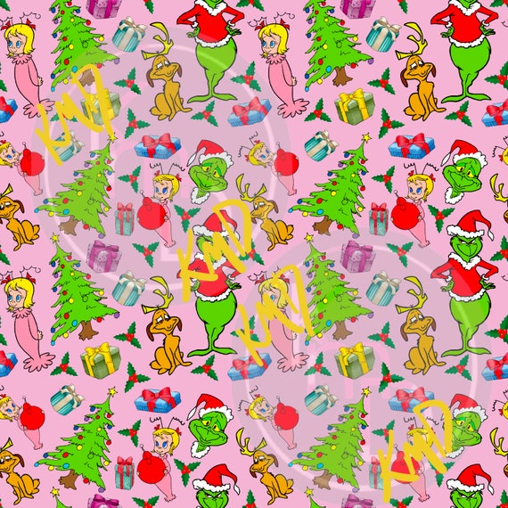 Christmas Grinch Digital Paper Seamless Pattern JPG - Etsy