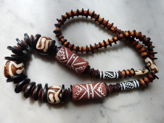 LOT 2 Ethnic Tribal Boho Hippie Necklaces. Handma… - image 6