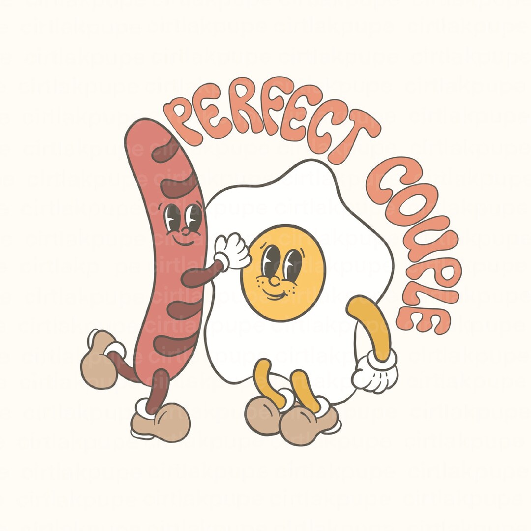 Perfect Couple Png Shirt Design, Groovy Valentine Day Png, Retro ...