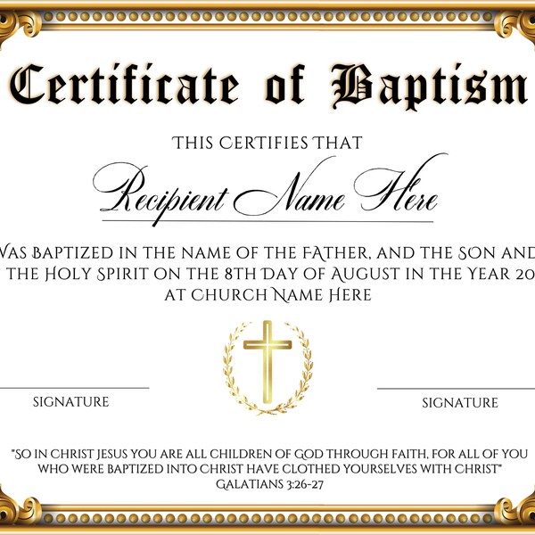 Printable Baptism - Etsy