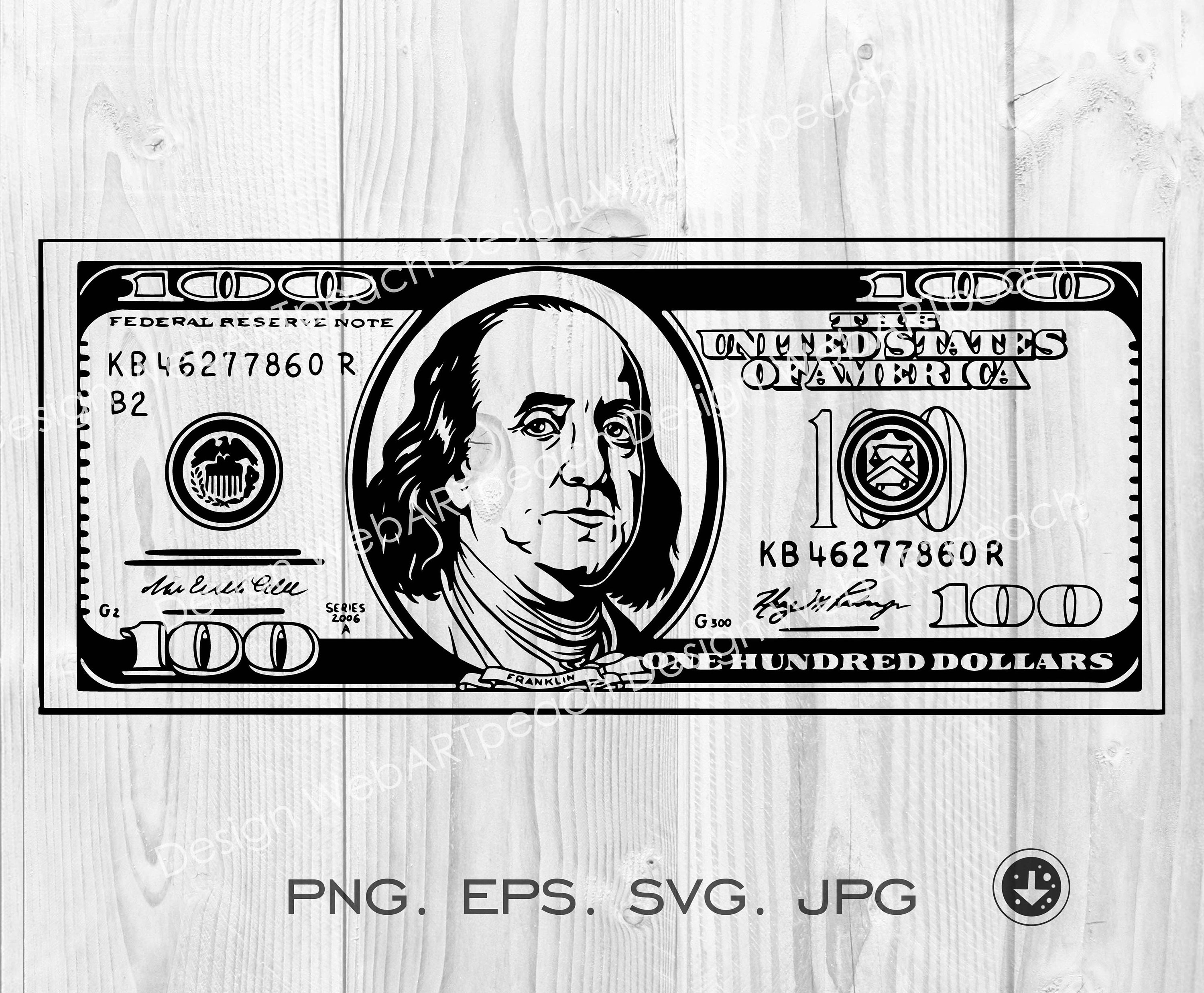 100 Dollar Bill SVG File,Money SVG,Cash Money SVG,Money Sign Svg ...