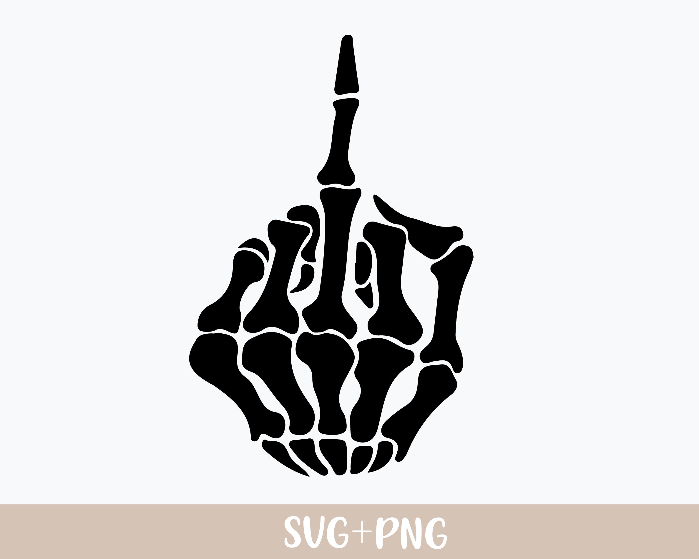 Skeleton Middle Finger SVG Cut File Skull Skeleton Hand - Etsy Australia