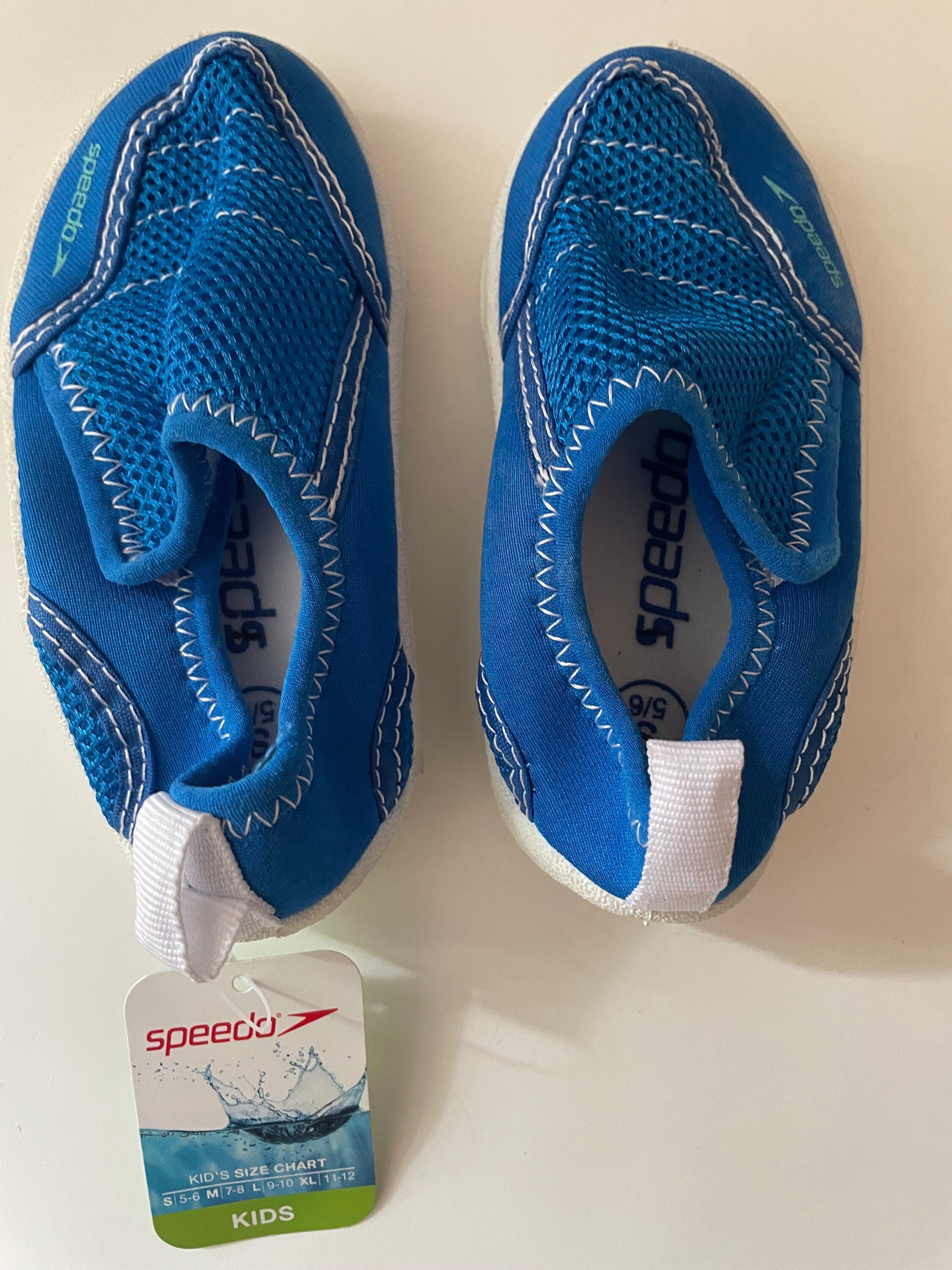 Kids Unisex Speedo Blue Water Shoes Size S 5-6 - Etsy