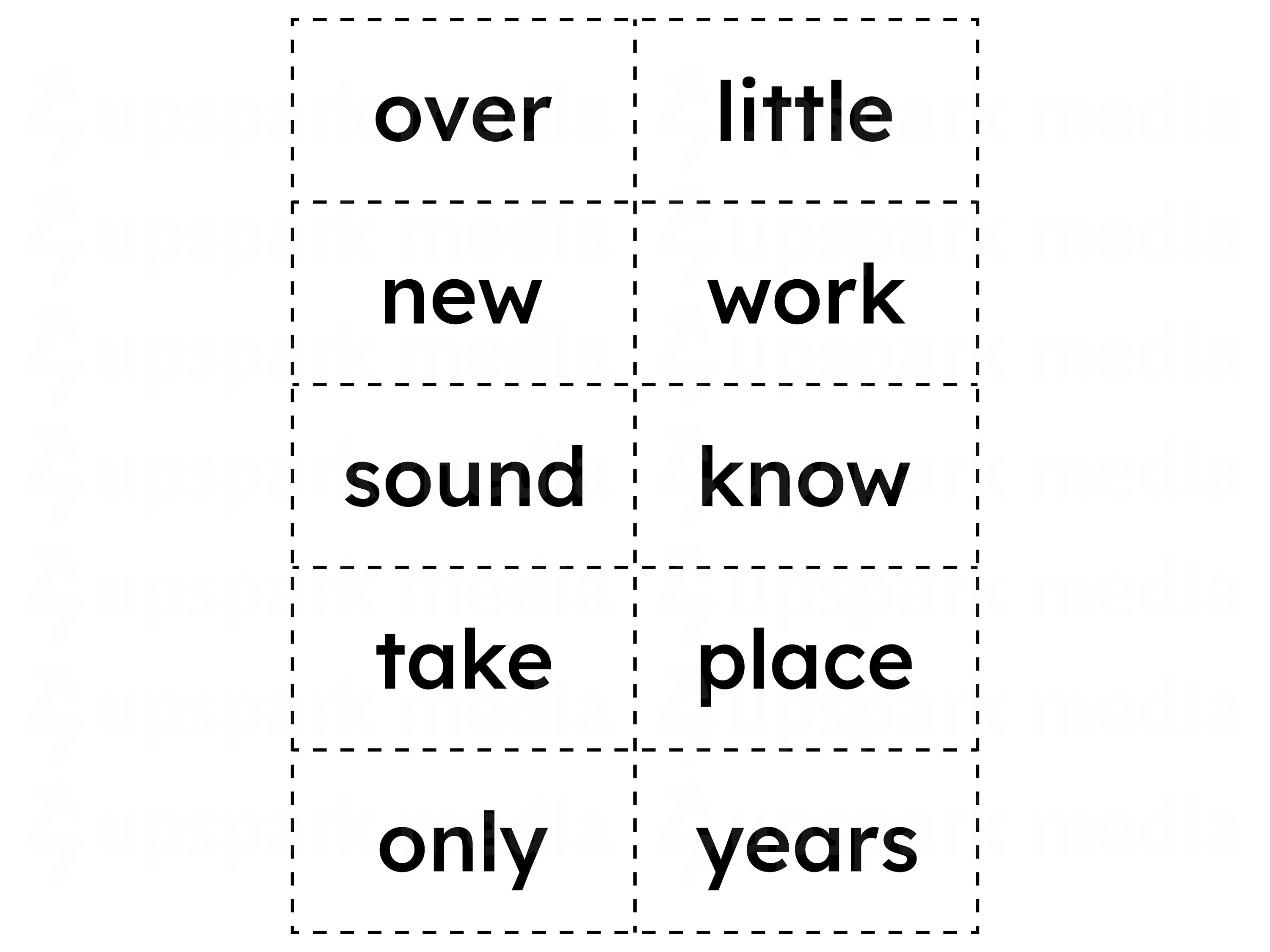 300 Fry Sight Word Flashcards Printable, First 300 Sight Word ...