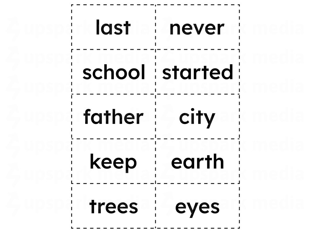 300 Fry Sight Word Flashcards Printable, First 300 Sight Word ...