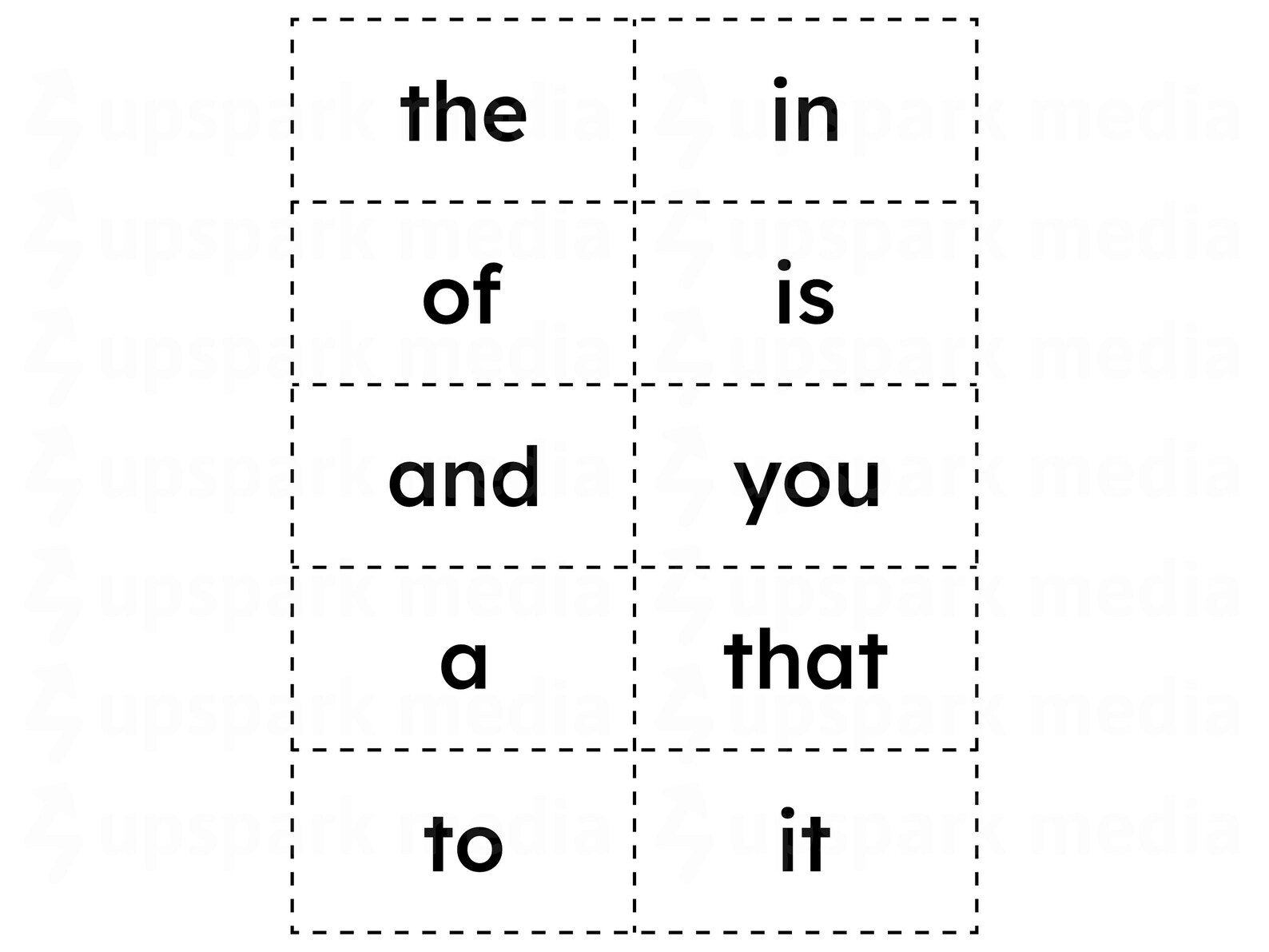 100 Fry Sight Word Flashcards Printable, First 100 Sight Word ...