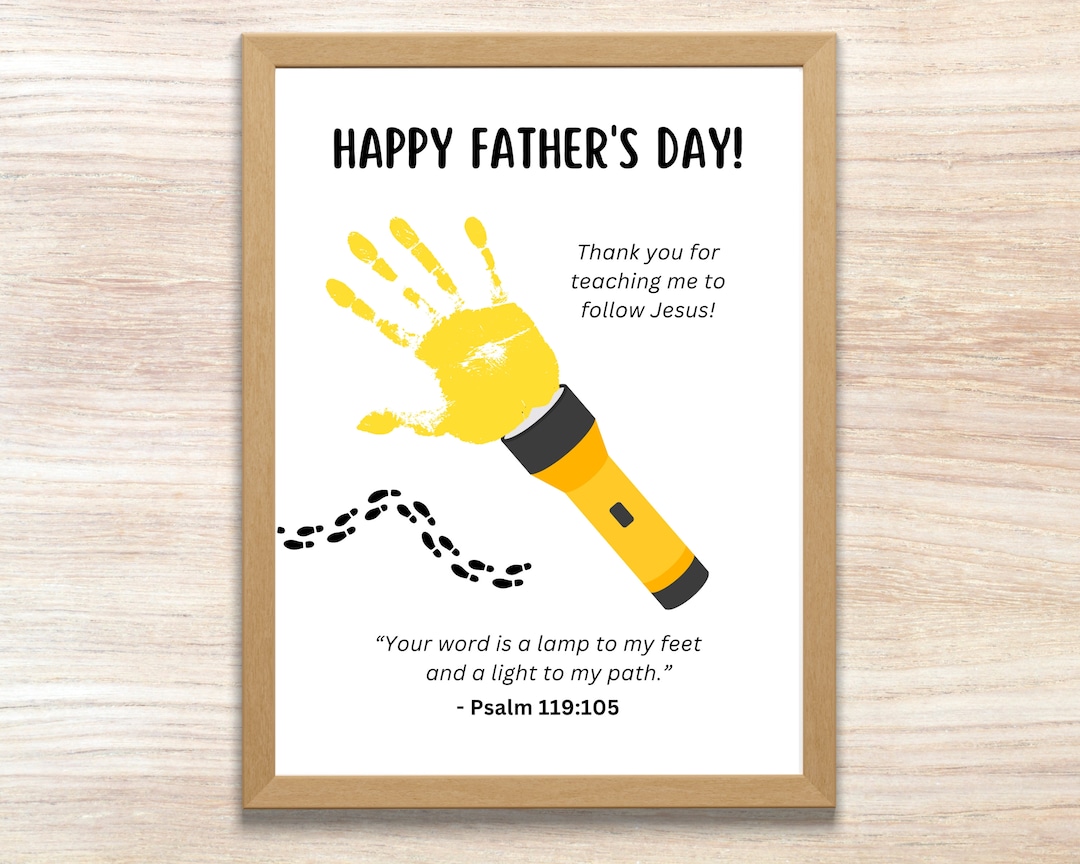 Father's Day Bible Craft Father's Day Handprint Craft Father's Day ...