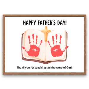 Father's Day Bible Craft Father's Day Handprint Craft Father's Day ...