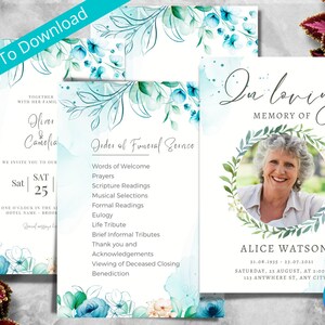 Funeral Program Template, Funeral Guest Book, Funeral Cards, Funeral ...