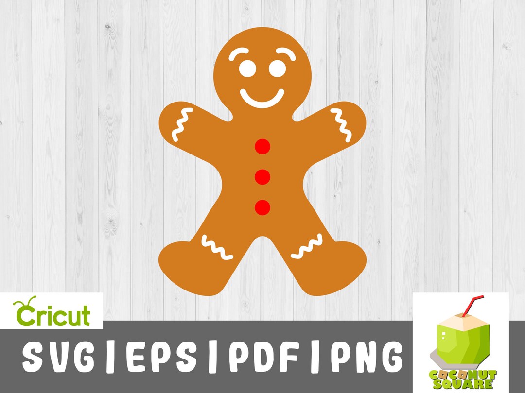 Gingerbread Man SVG File for Cricut and Silhouette Son Text - Etsy