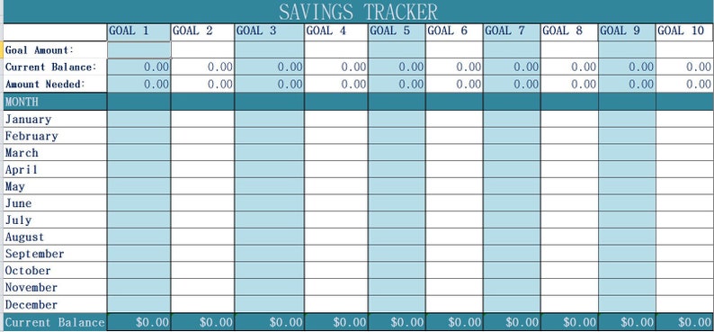 Savings Tracker Excel Spreadsheet Excel Digital Budge - vrogue.co