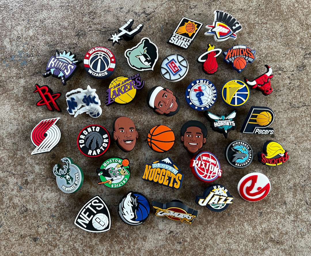 NBA Teams Croc Charms Football Croc Charms Croc Jibbitz - Etsy