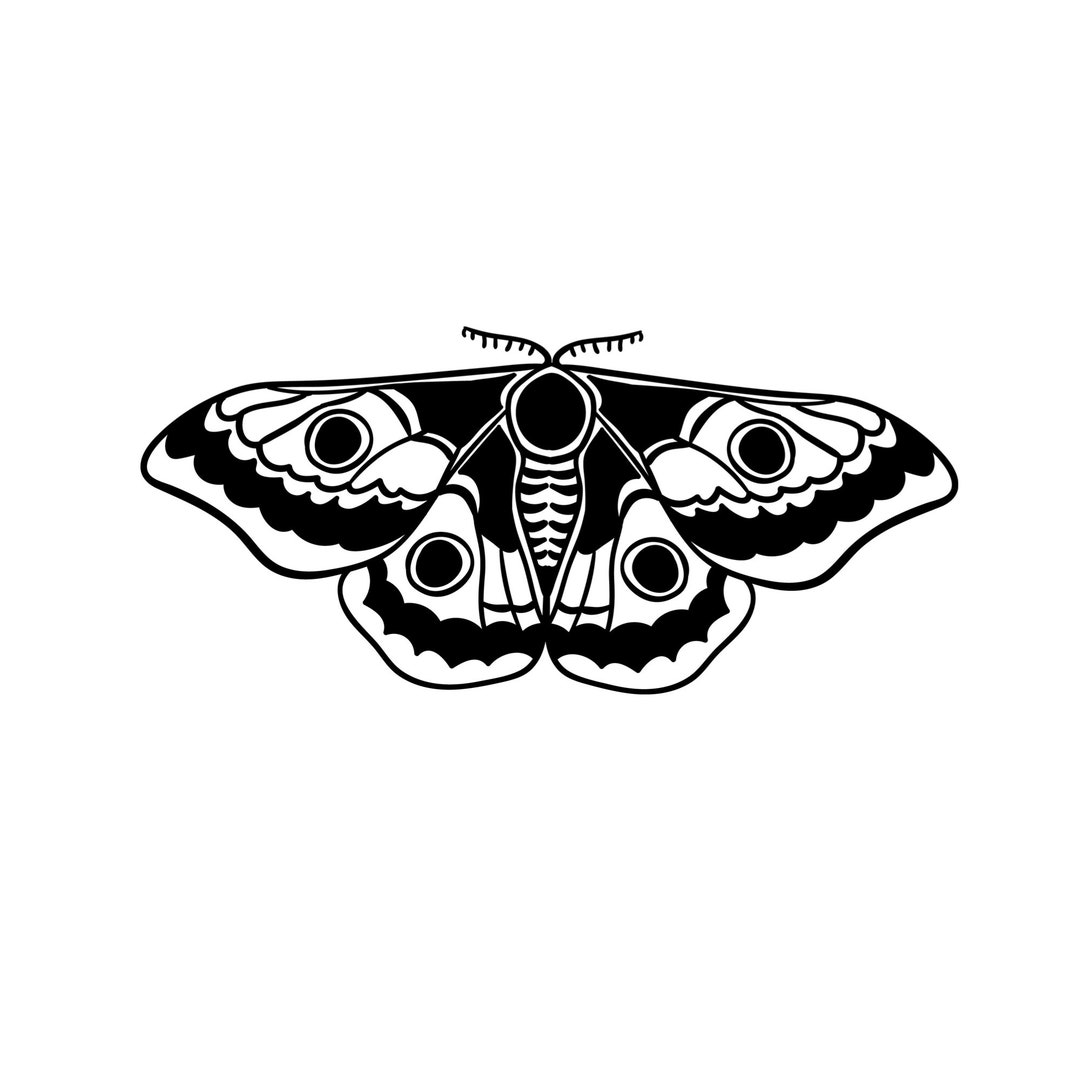 Moth SVG Spooky SVG Witchy SVG Digital Cutting File Cut File - Etsy