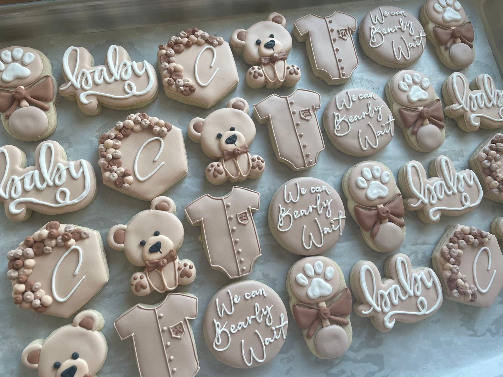 Shower Baby Cookies Babybearbakery