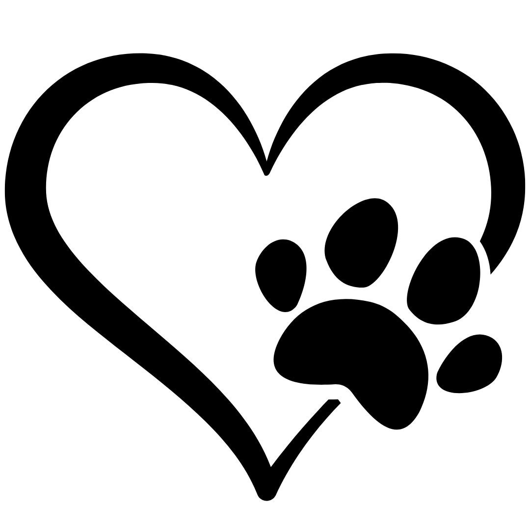 Cat Paw Print Heart