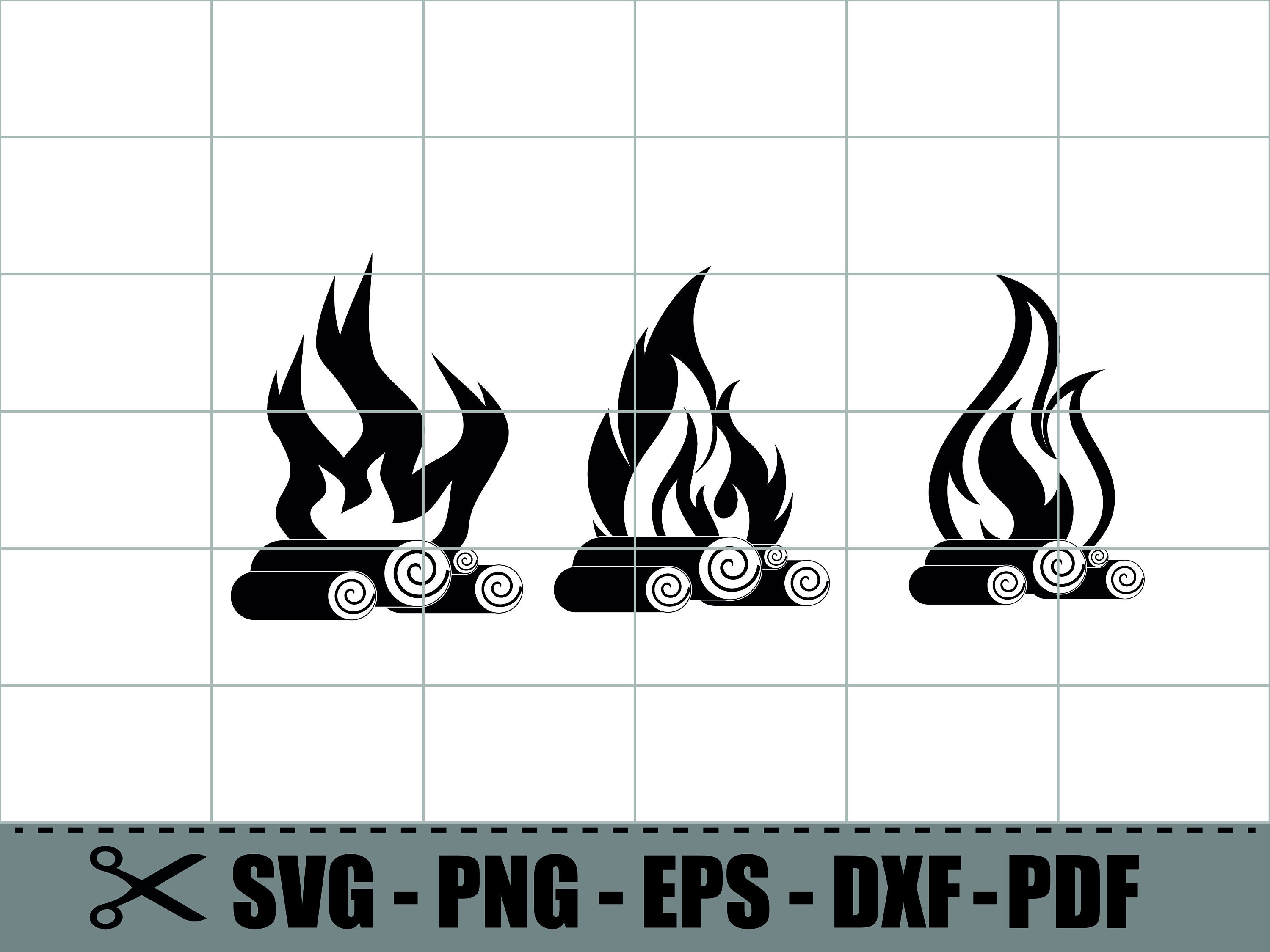 Campfire SVG, Campsite, Camping Trip, Campfire Graphic, Diy Camping T ...