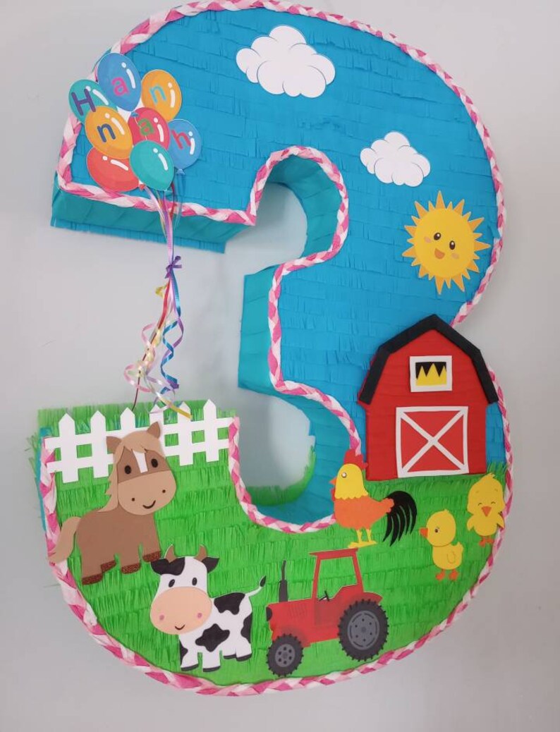 LA GRANJA PIÑATA Para Fiesta De Cumpleaños - Etsy