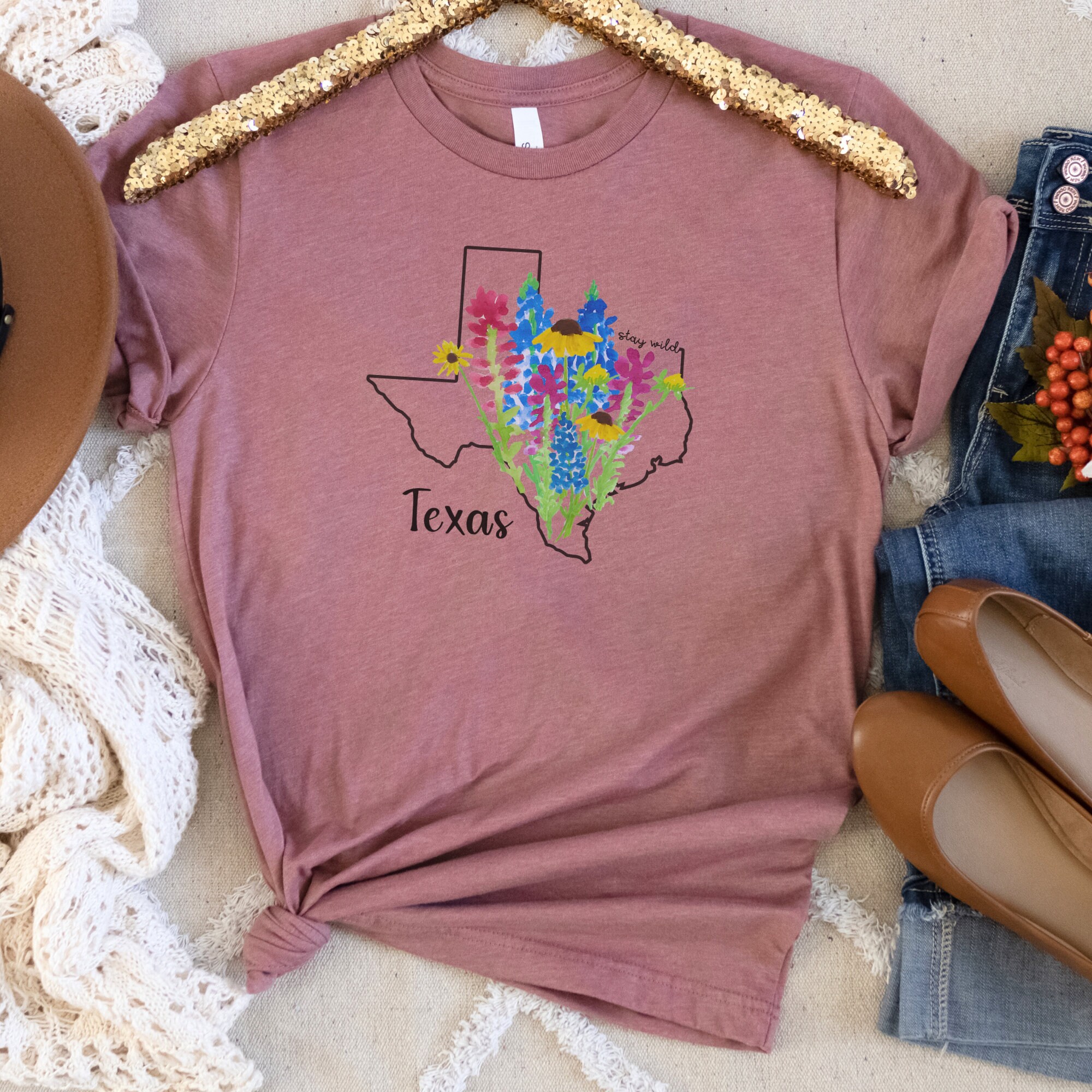 Texas State Flower PNG Bluebonnet Png Leopard Print Texas Png Stay Wild ...