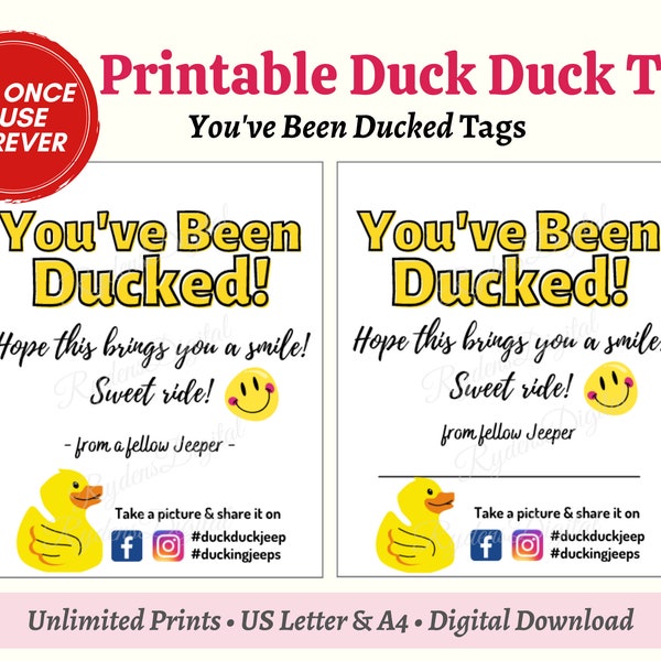 You Have Been Ducked Sticker - Etsy