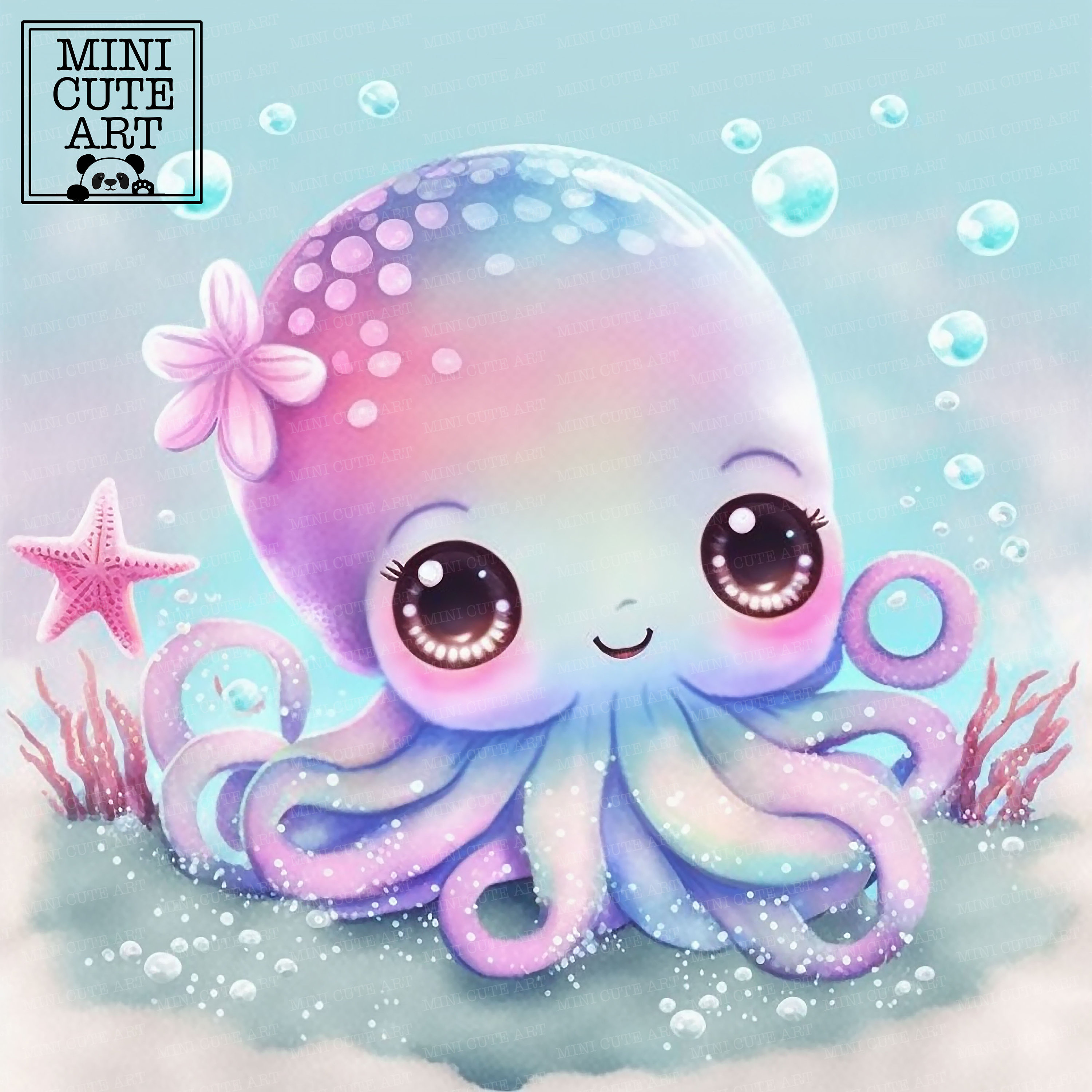 Cute Baby Octopus Drawing