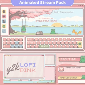 Pink Cat Stream Layout - Etsy