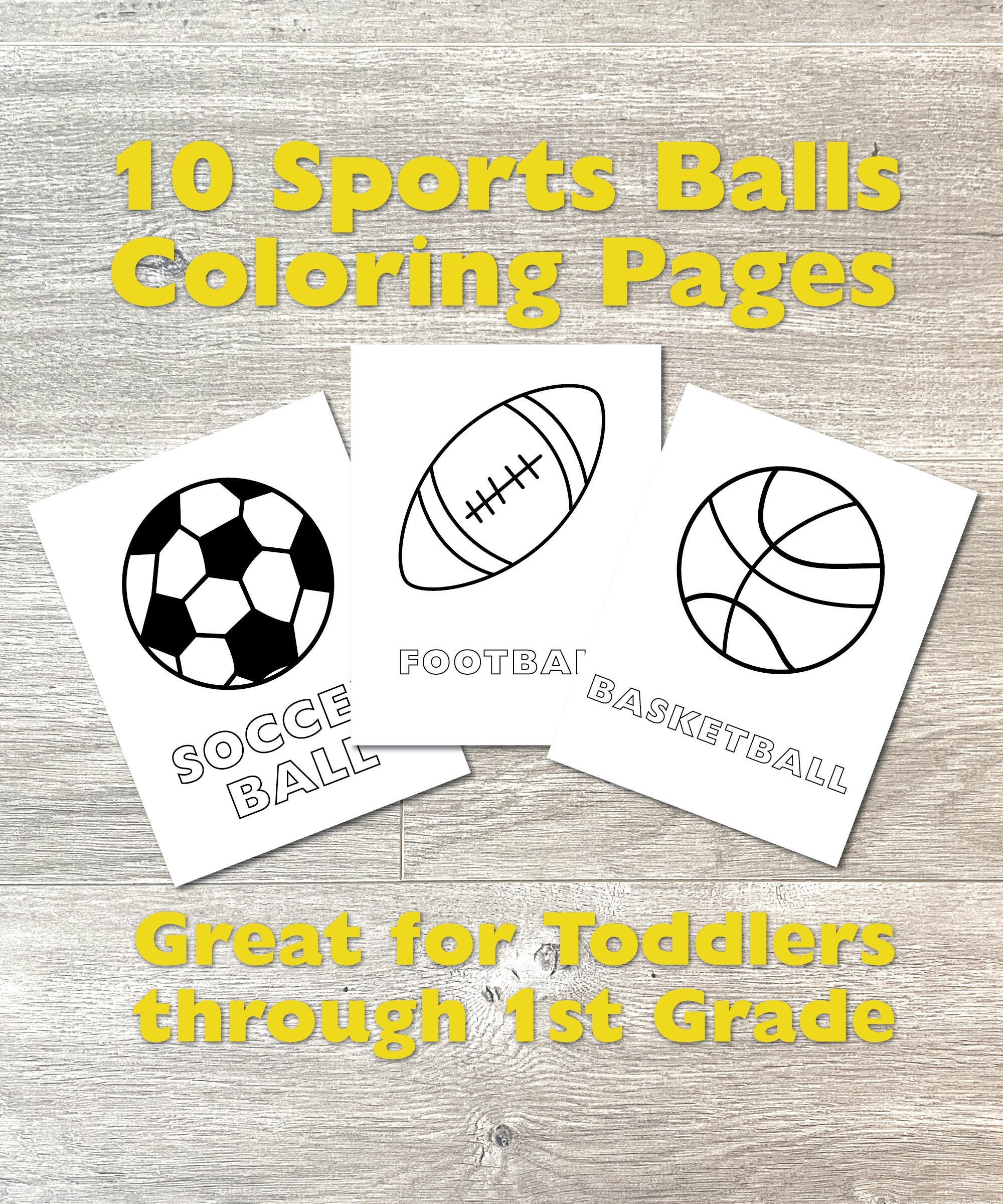 Sports Balls Coloring Pages For Boys