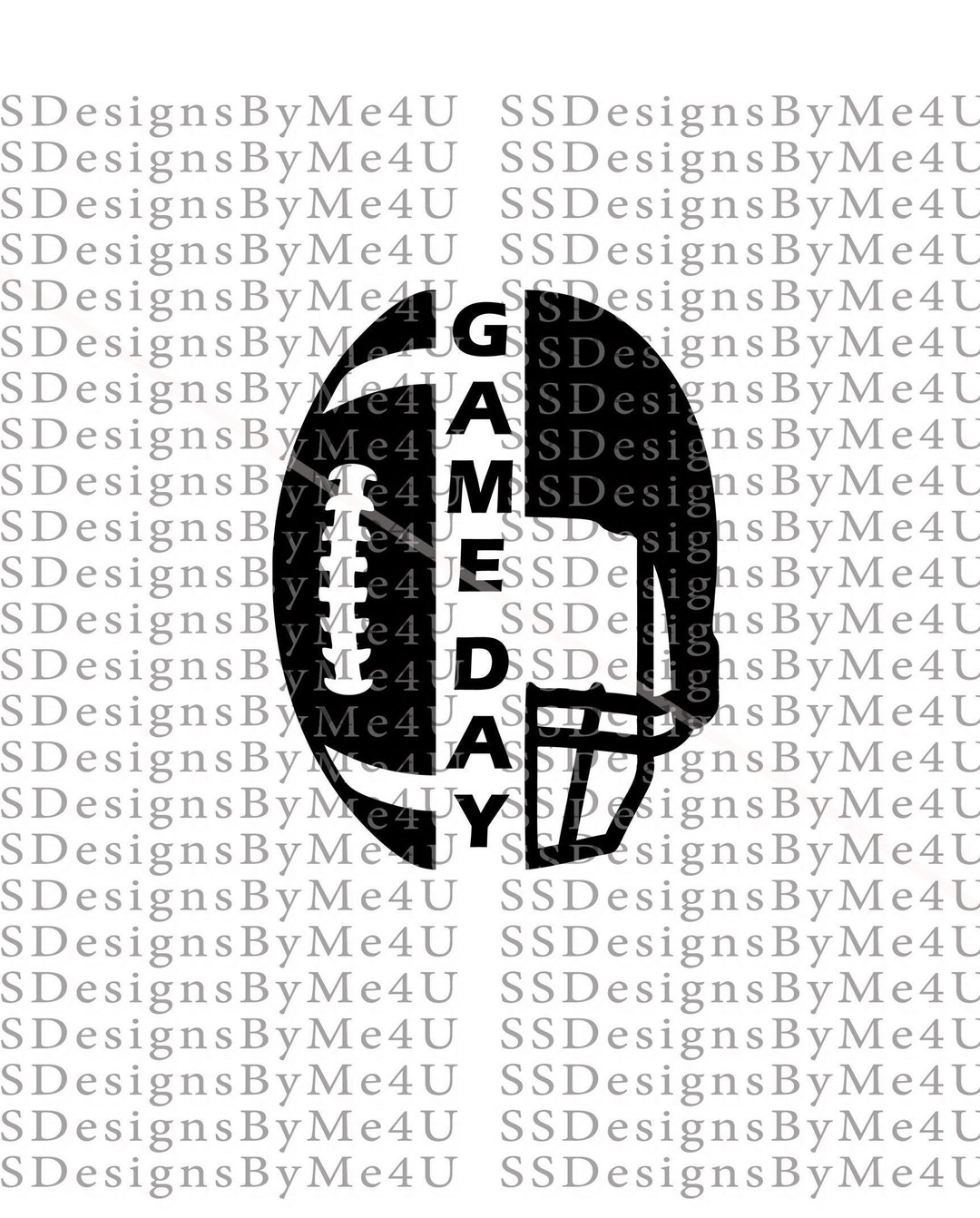 SVG, Game Day, Football, Helmet, Svg, Pdf, Png, Jpg, Cricut Silhouette ...