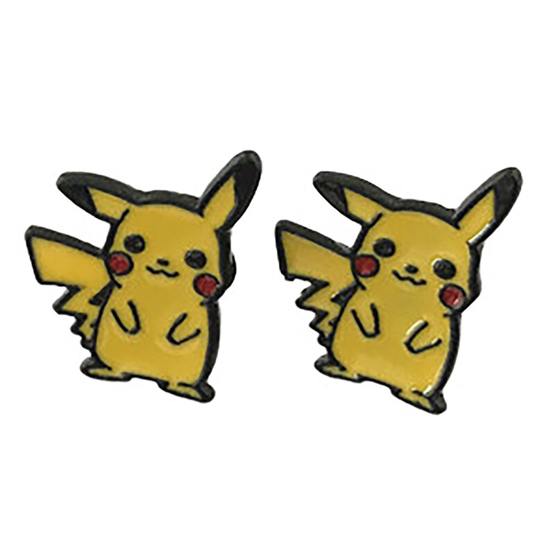 Pokemon Pikachu Stud Earrings - Etsy