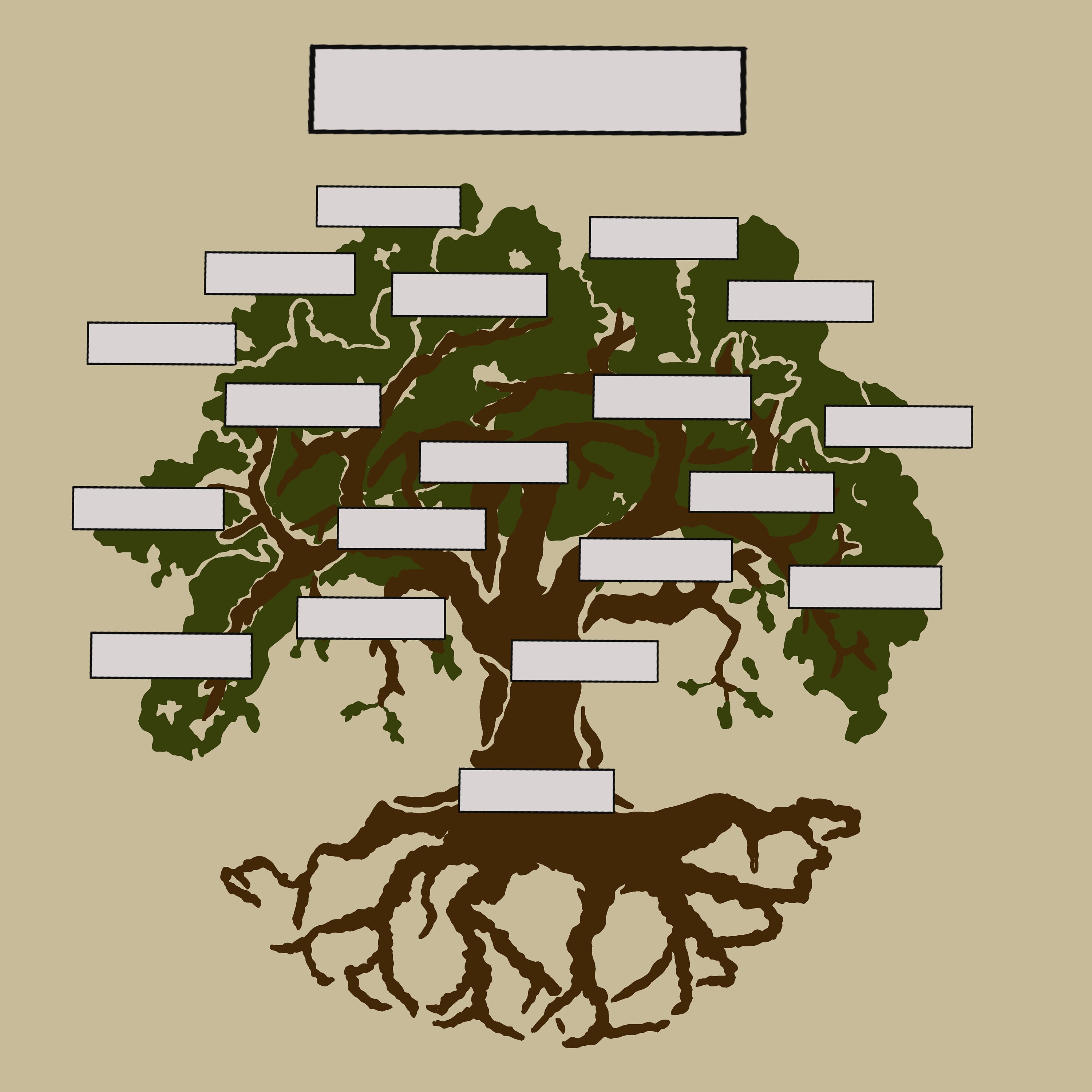 Family Tree Template - Etsy