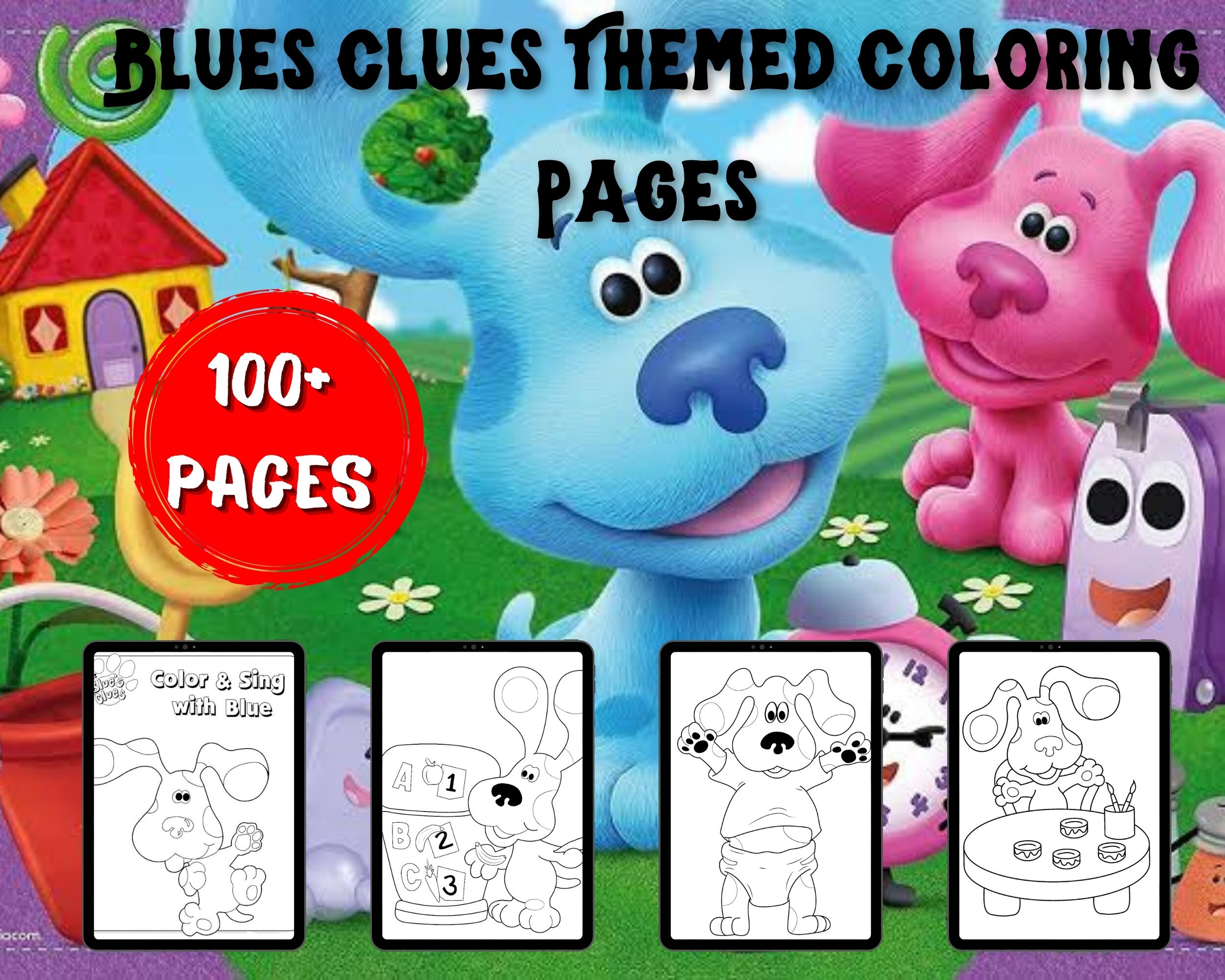 Blues Clues Periwinkle Coloring Pages