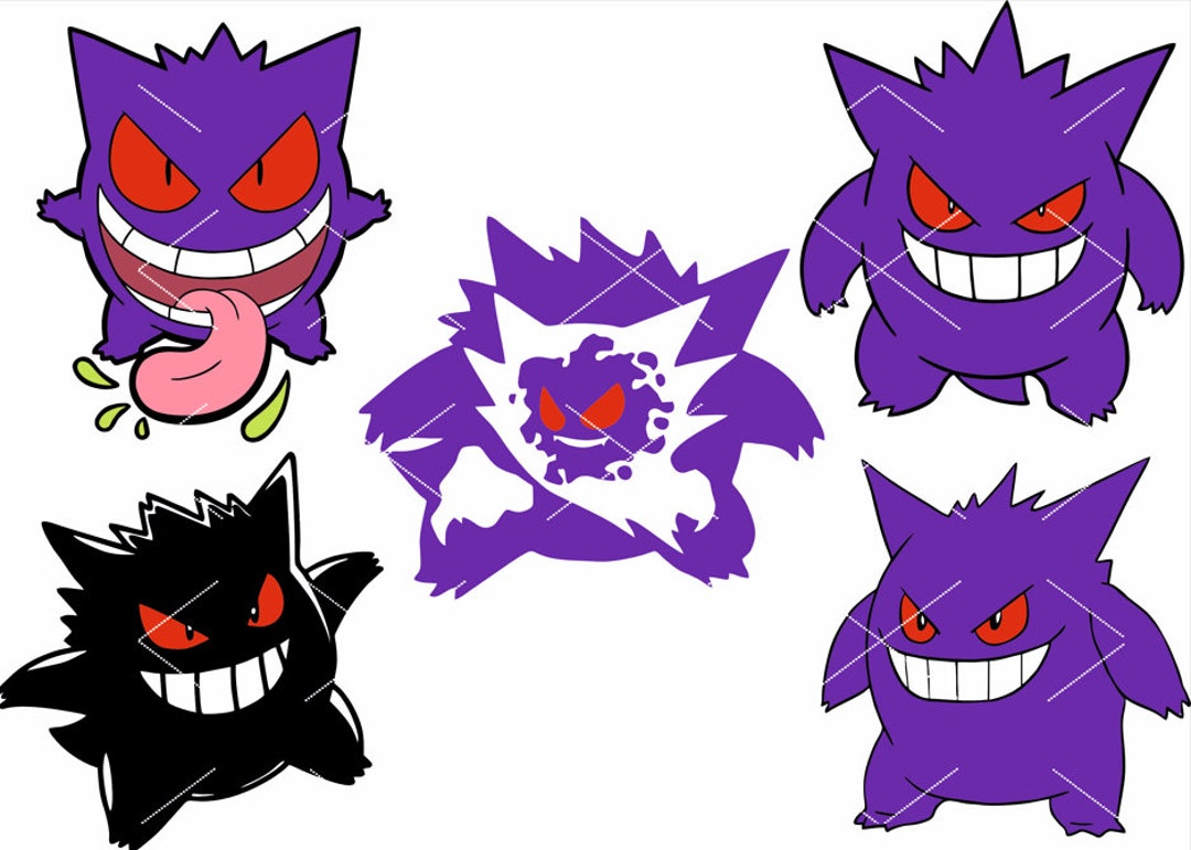 Pokemon Gengar Svg Svg Kids Cheap Svg Car Decal Svg - Etsy New Zealand