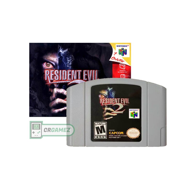 N64 Vintage Game Resident Evil 2 NTSC Region: America 1998-2000 Game ...