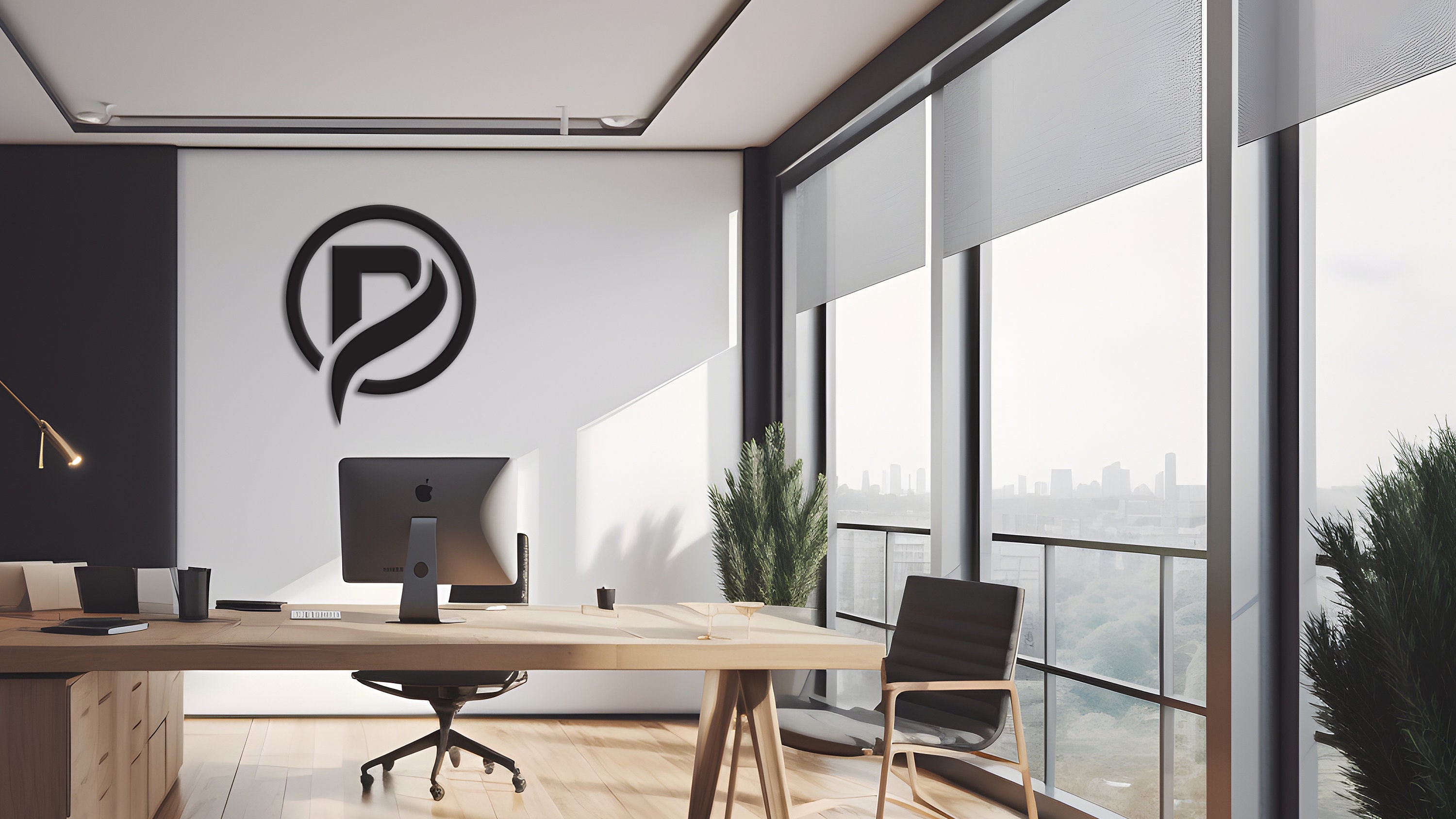 3D Zoom Background Logo 3D Virtual Office Logo Mockup, 51% OFF