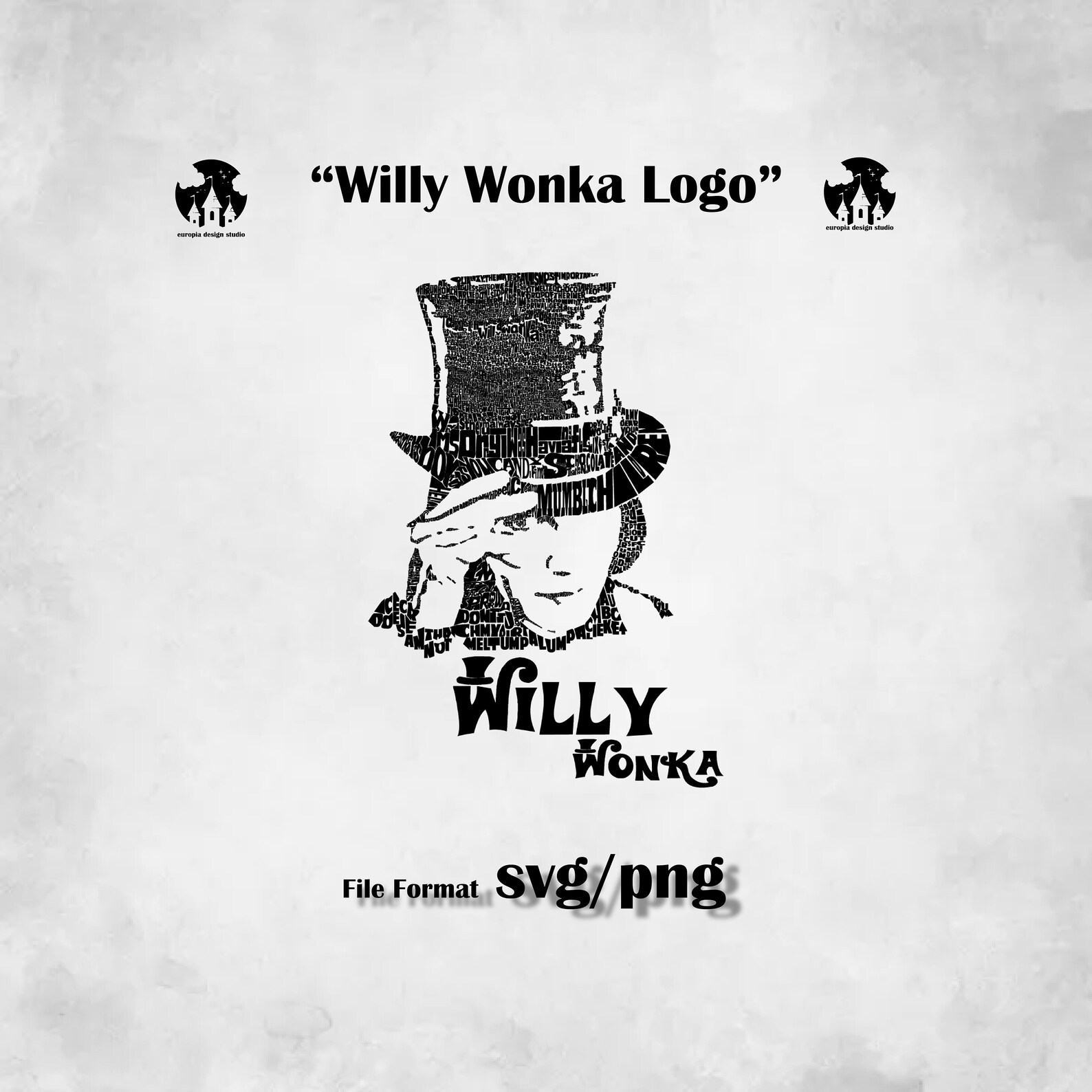 Willy Wonka Silhouette Svg Png. Perfect Cut. - Etsy