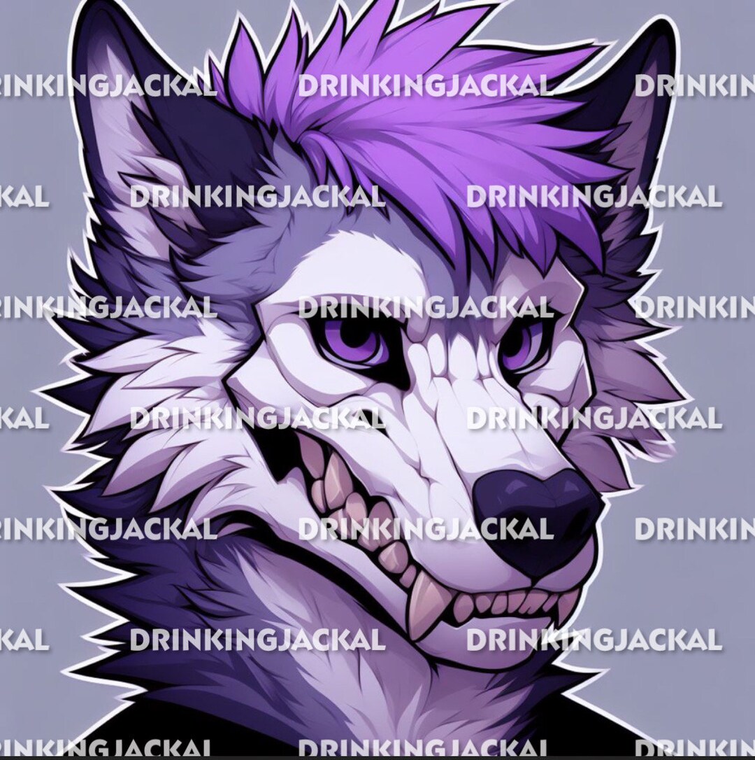 Skulldog Skullcat Furry Fursona Skullsona Skull Dopt With Vinyl Decal ...