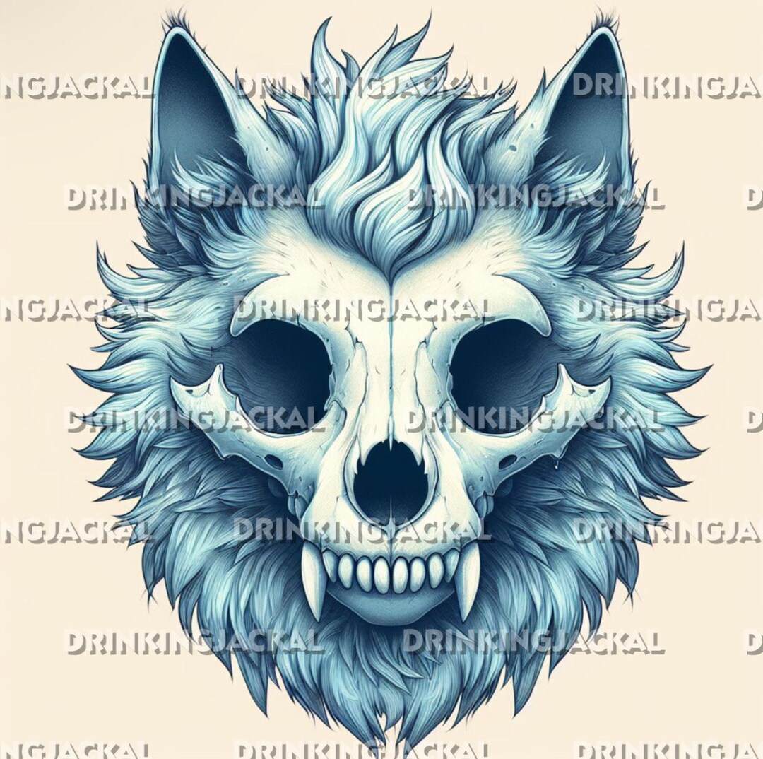 Skulldog Skullcat Furry Fursona Skullsona Skull Dopt With Vinyl Decal ...