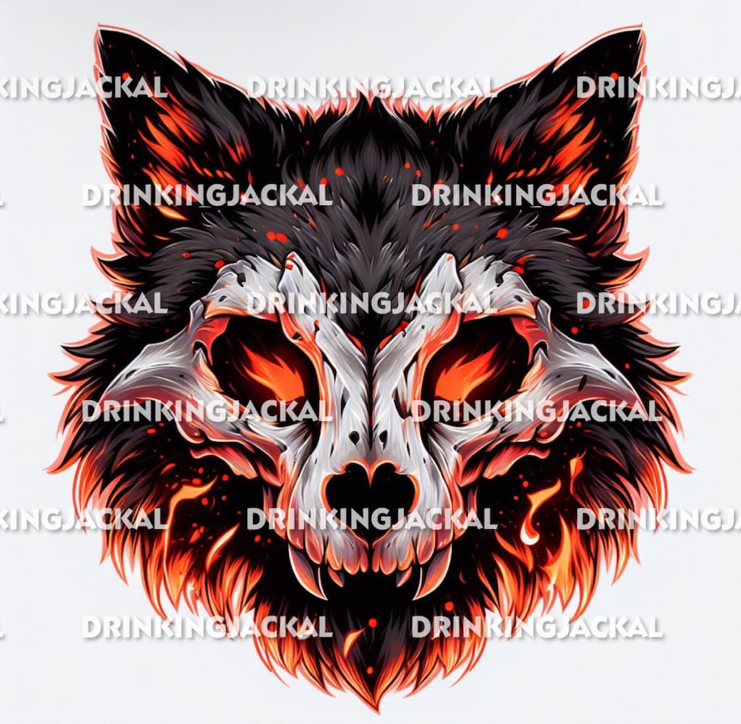 Skulldog Skullcat Furry Fursona Skullsona Skull Dopt With Vinyl Decal ...