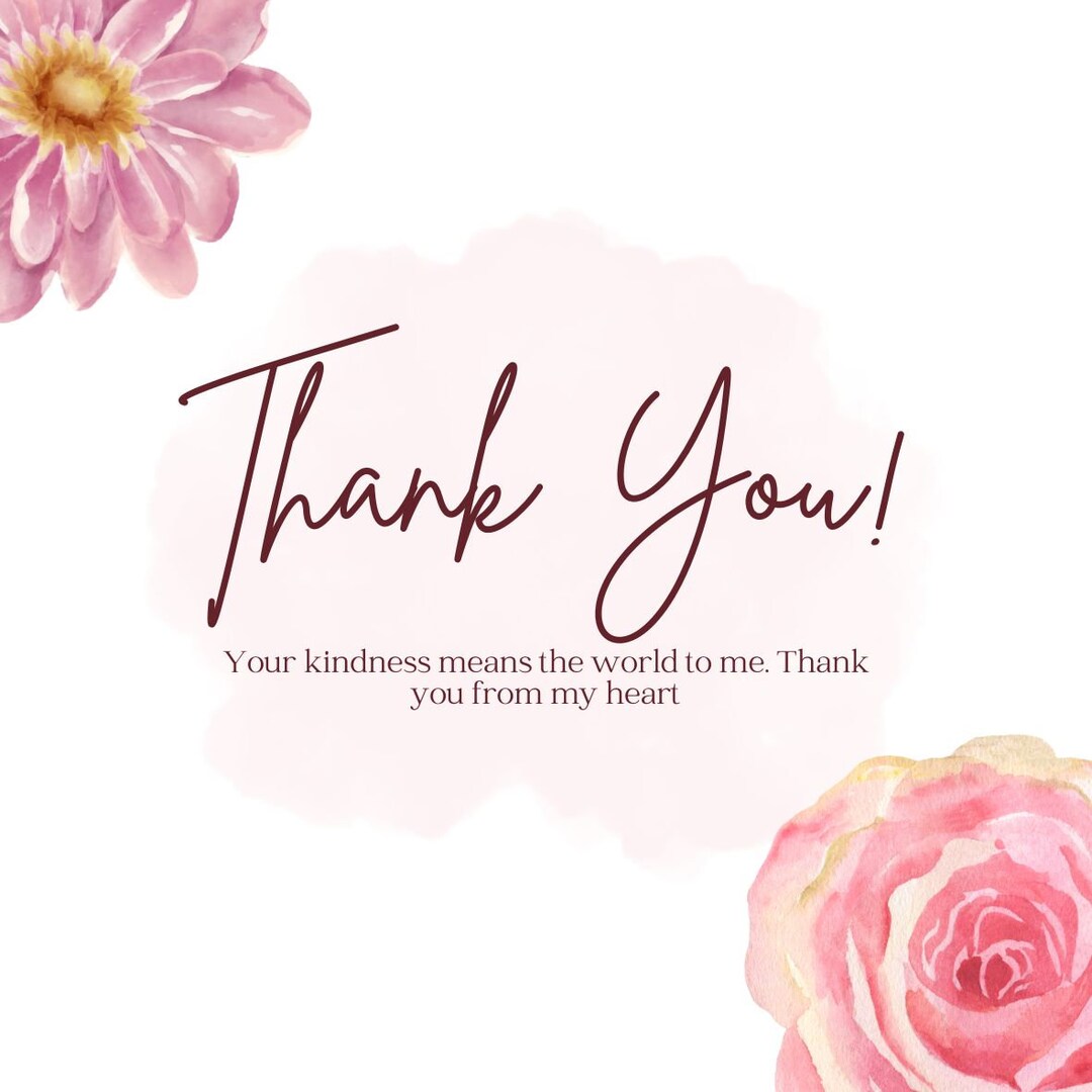 Saying Thank You to Your Family and Friends With a Beautiful Card is a ...