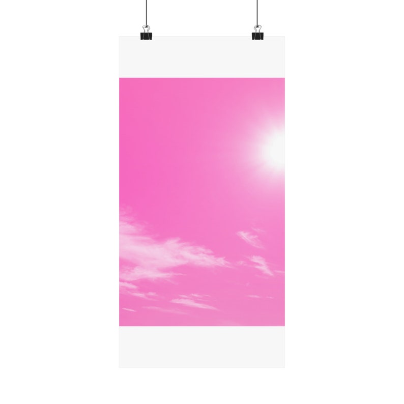 Hot Pink Sky Poster - Etsy