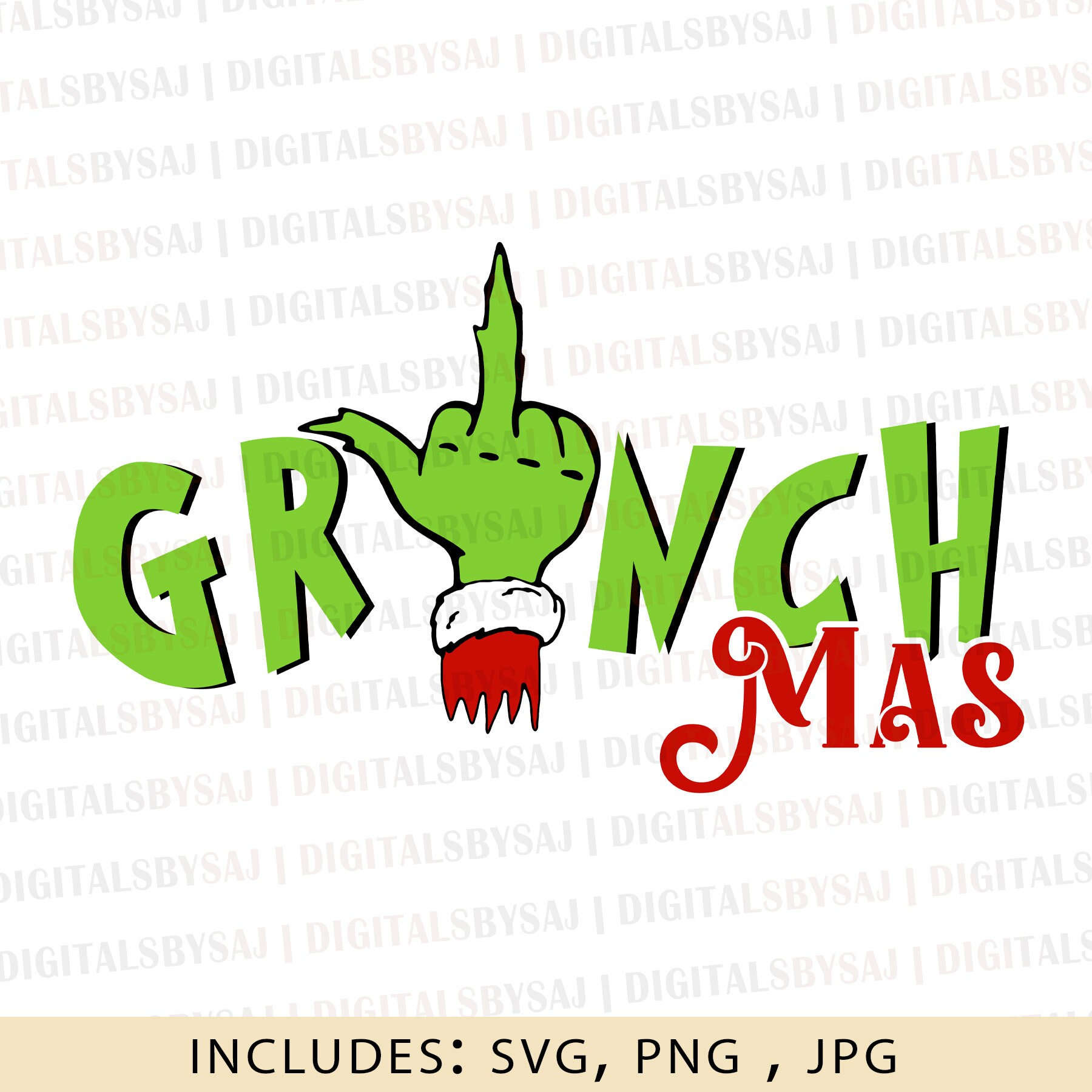 Grinchmas SVG, Grinch Middle Finger, Grinchmas PNG, Mr. Grinch, Grinch ...