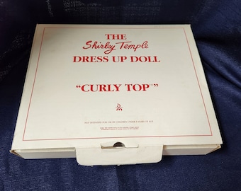 Danbury Mint The Shirley Temple 17" Dress Up Doll Curly Top Outfit