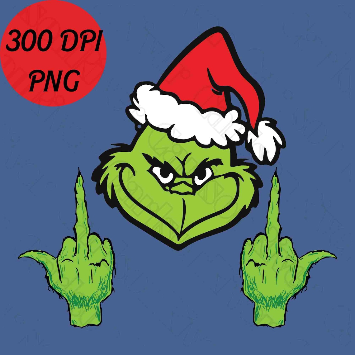 Grinch Middle Finger Grinch Giving the Finger the Grinch - Etsy Canada