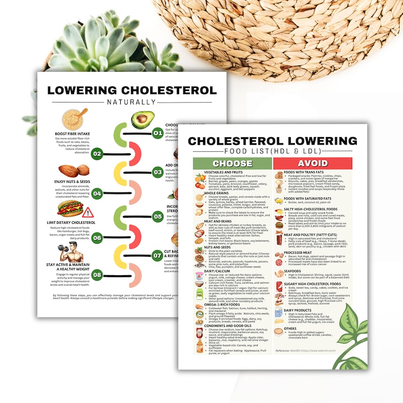 Cholesterol Lowering Food List, HDL and LDL Lipid Lowering Grocery List ...