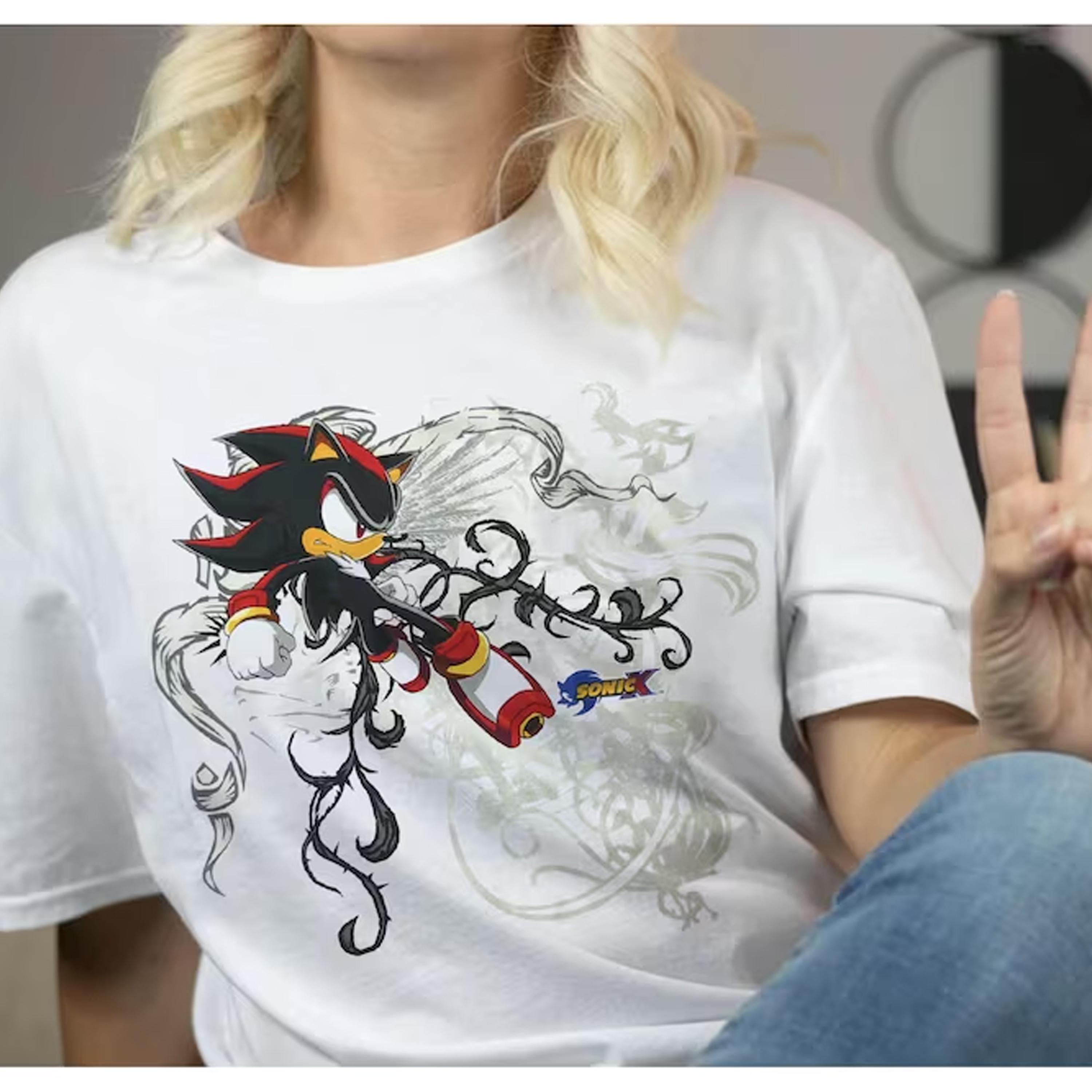 Sonic X Shadow White Tribal Shirt, Shadow Jesse Pinkman Shirt, Sonic ...