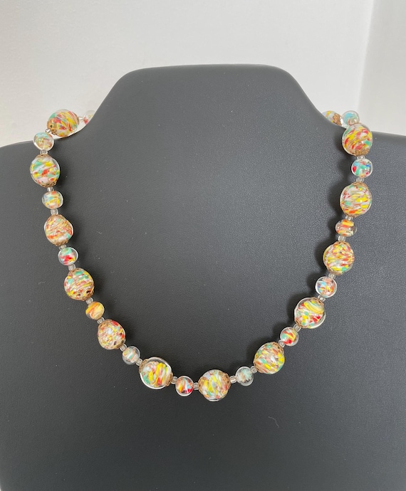 Vintage Italian 1950s Venice Murano glass necklace