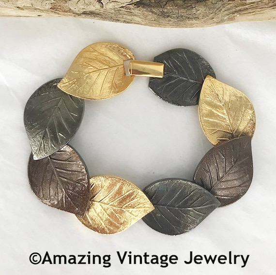 Sarah Coventry AUTUMN LEAVES Bracelet from 1983 *… - image 1