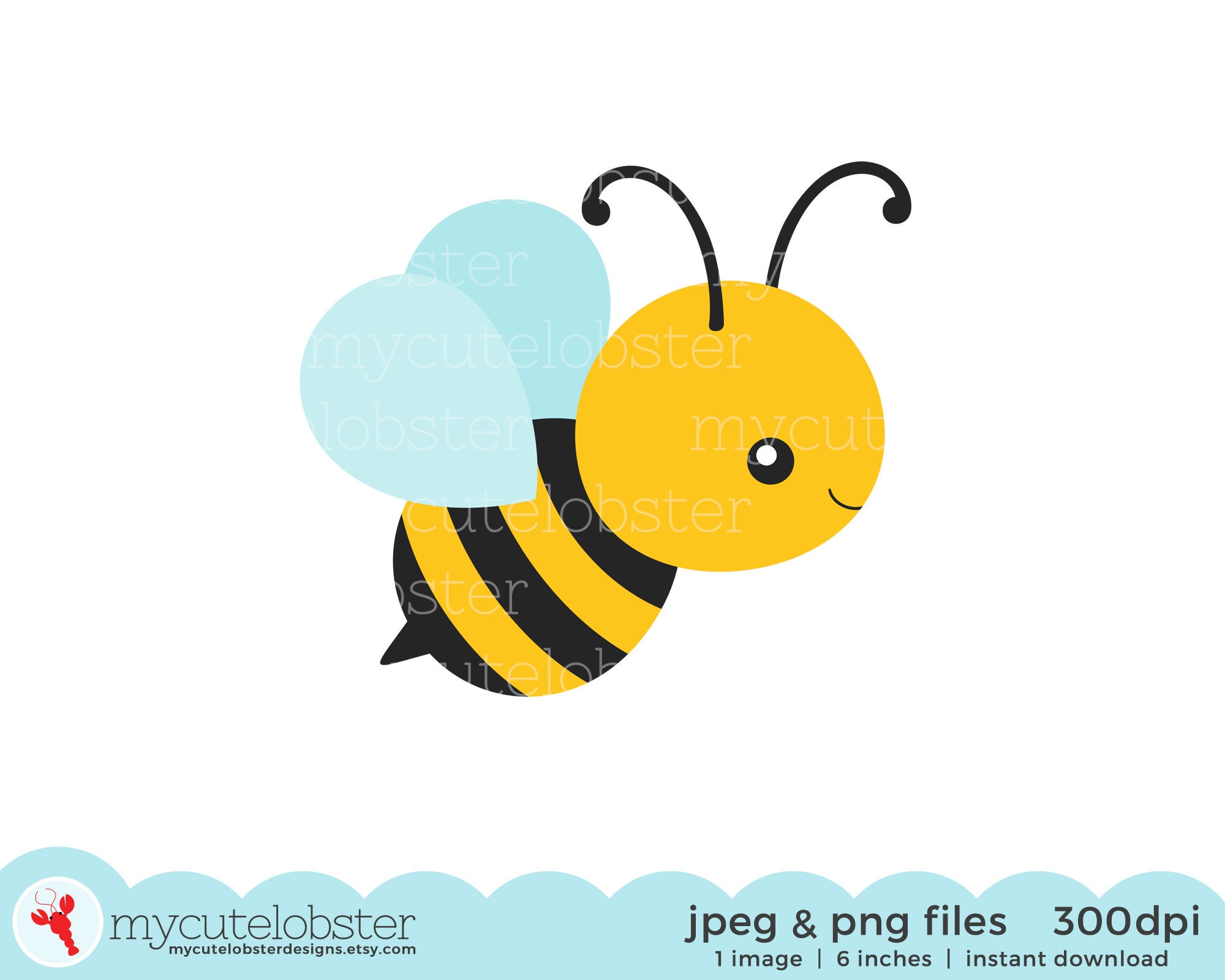 Flying Bee Clipart