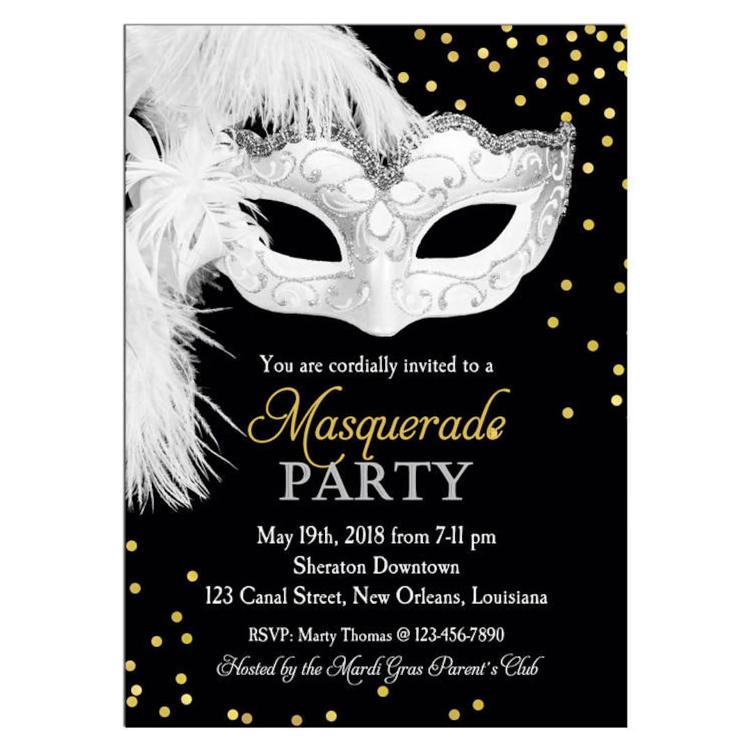 Masquerade Invitation Template