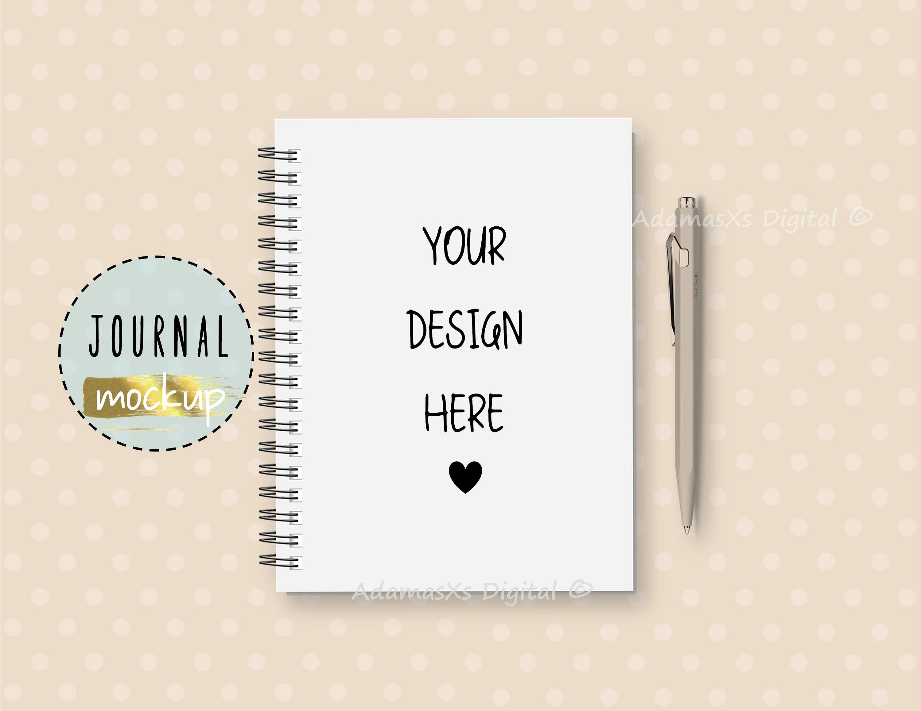 Spiral Notebook Mockup Tan Background Notebook Mockup Book - Etsy Israel