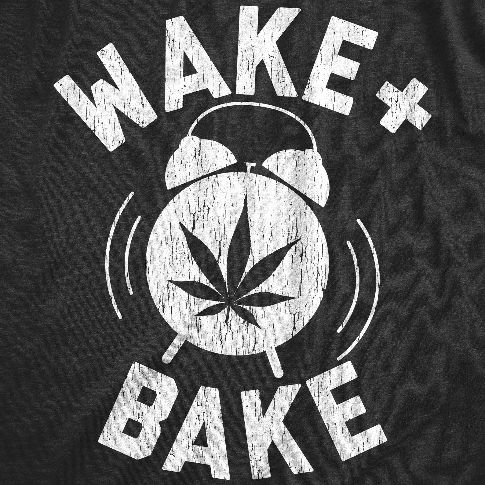 Wake & Bake ALARM CLOCK Shirt Marijuana Leaf T Shirt Weed | Etsy